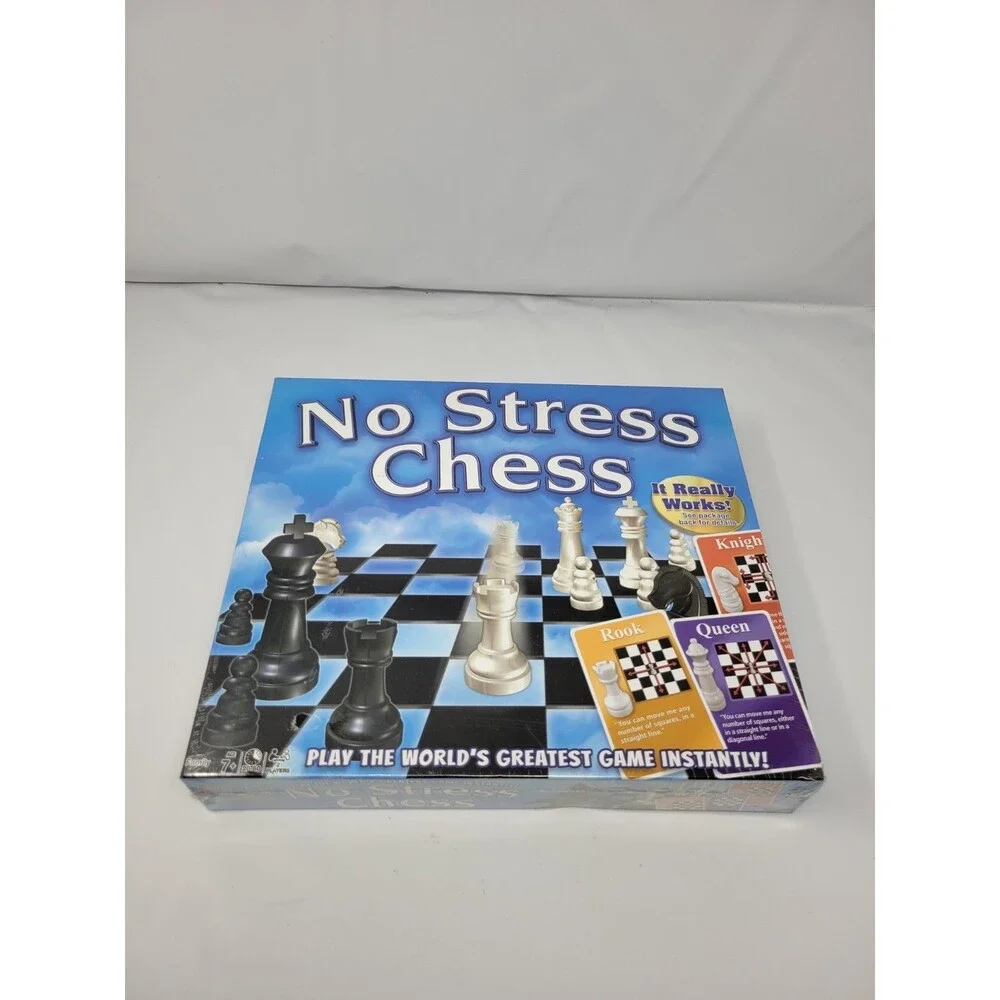 No Stress Chess Game, Learn To Play Chess Instantly Adults And Kids New Sealed